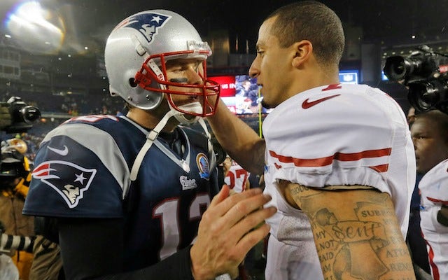 Tom Brady has an unlikely supporter in Colin Kaepernick. (USATSI)