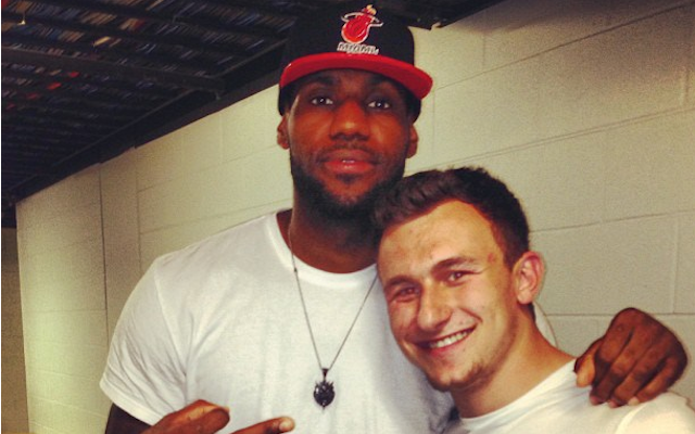 LeBron James already has Johnny Manziel's Browns jersey. (Twitter/JManziel2)