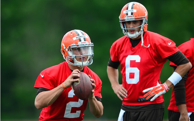 Brian Hoyer, right, will start Thursday's preseason game. (USATSI)