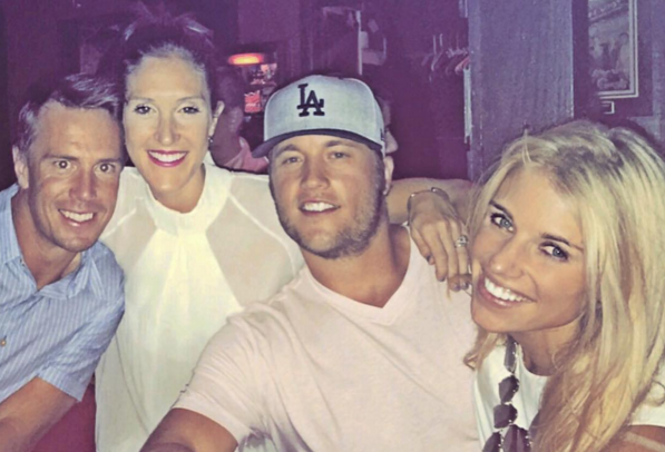 Matthew Stafford, Matt Ryan and their wives dominate church hoops