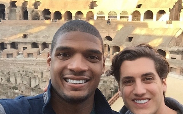 Michael Sam and his boyfriend reportedly got engaged in Rome. (Instagram)