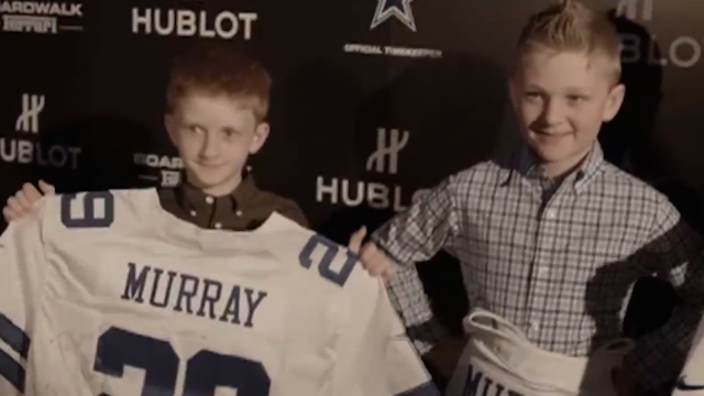 DeMarco Murray jerseys are exactly what these brothers wanted. (Glory Media Productions)