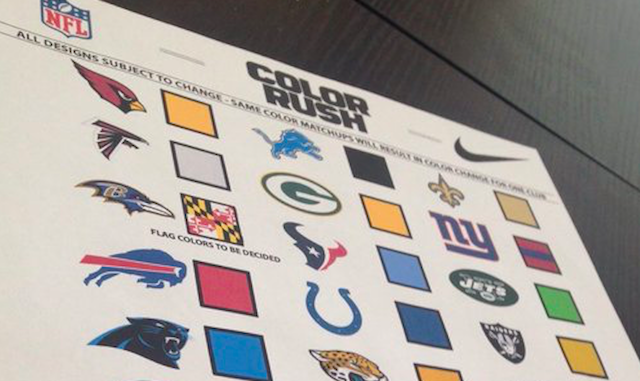 NFL Color Rush jerseys rumored to be leaked - Bleeding Green Nation