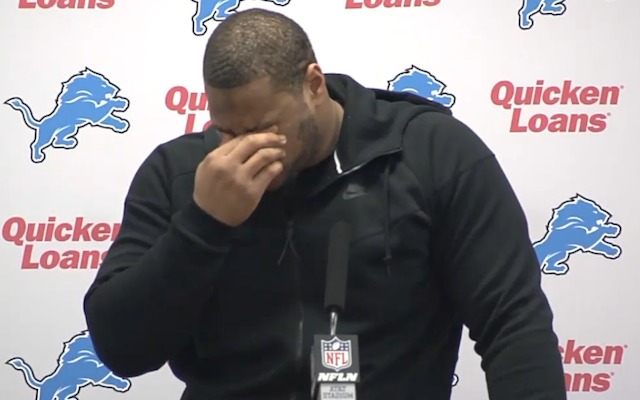 Ndamukong Suh briefly leaves press conference in tears as Lions get  emotional after playoff loss to Cowboys