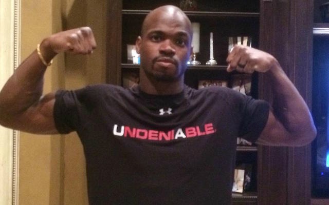 No one seems to know where Adrian Peterson will be playing in 2015. (Twitter)