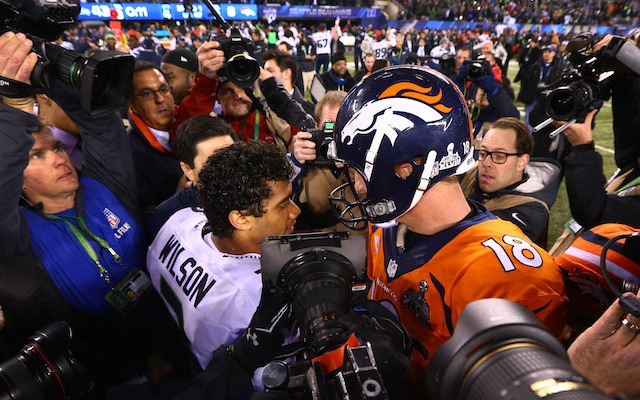 The Raiders will see both of these quarterbacks in 2014. (USATSI)