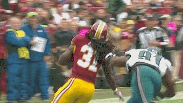 Redskins Rb Matt Jones Gets Painfully Dragged Down By His