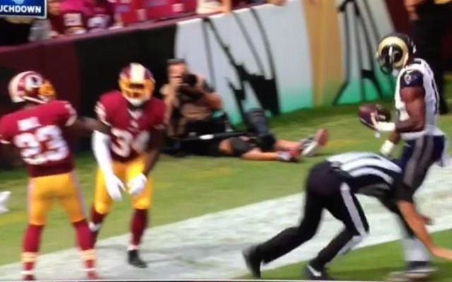 It was a rough day for the back judge. (Fox)