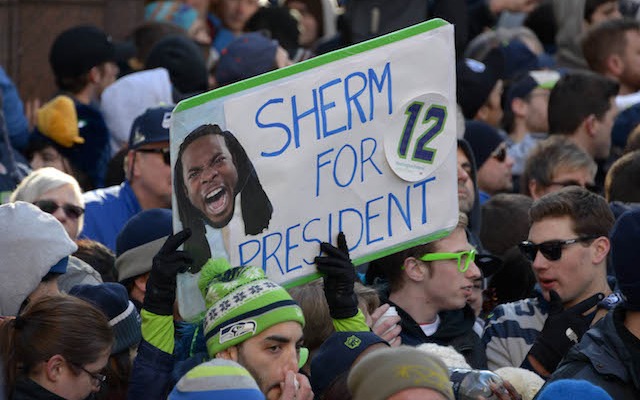 If Richard Sherman was president, the Redskins would probably have to change their name. (USATSI)