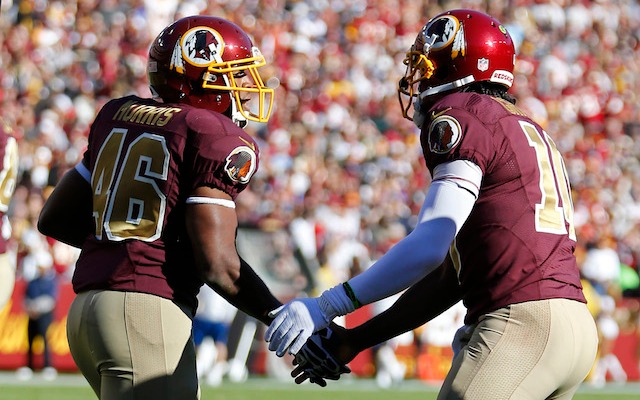 RG3 [right] says Alfred Morris is the Redskins' biggest offensive weapon. (USATSI)