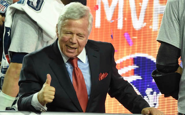 Patriots owner Robert Kraft doesn't agree with Ted Wells' findings. (USATSI)