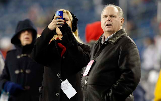 Rush Limbaugh has been known to turn up on an NFL sideline from time to time. (USATSI)