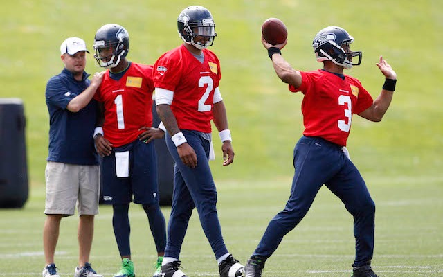 Seahawks' Russell Wilson Reports To OTAs