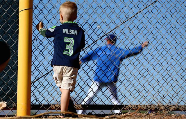 Russell Wilson jerseys are popular with people of all shapes and sizes. (USATSI)