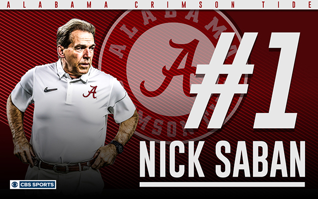 College football still runs through Alabama's Nick Saban. (CBS Sports Graphic)