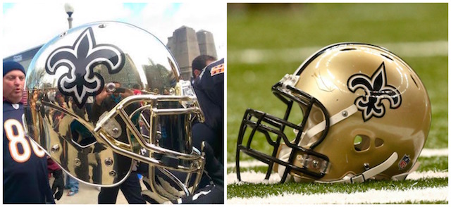 saints chrome helmet