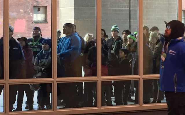 Seattle Seahawks Fan Leave Game Early