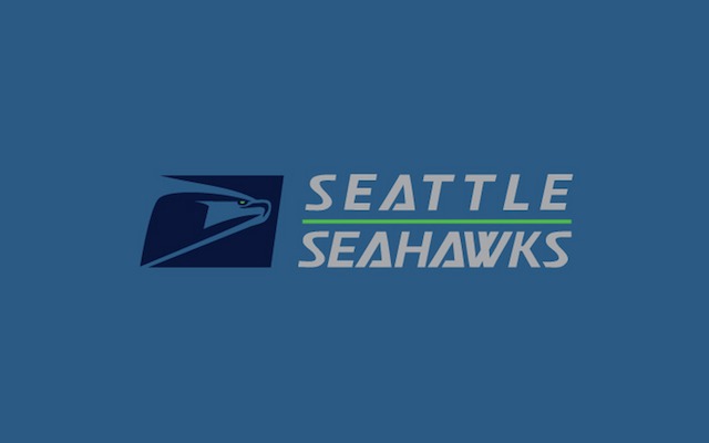 seahawks logo blue background