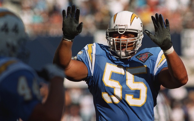 Junior Seau will be posthumously inducted into the Hall of Fame on Saturday. (Getty Images)