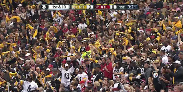 Atlanta is officially part of Steelers nation. (CBS)