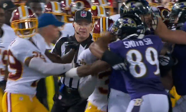 Steve Smith got into it with Chris Culliver on Saturday. (NFL)