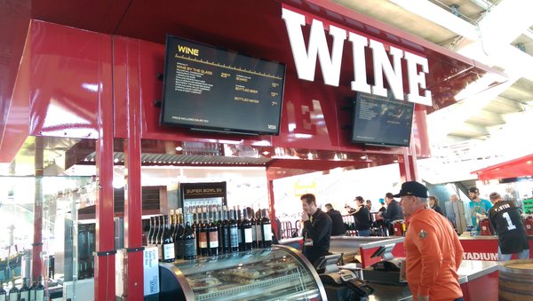 Wine was a popular drink at Levi's Stadium. (CBSSports.com)