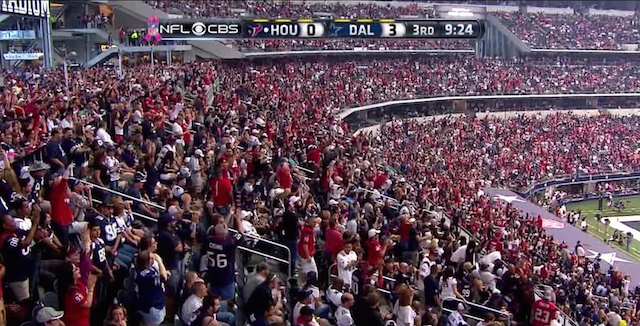texans game home or away