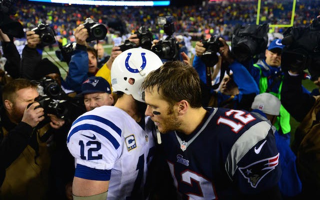 Can Andrew Luck finally get the best of Tom Brady? (USATSI)