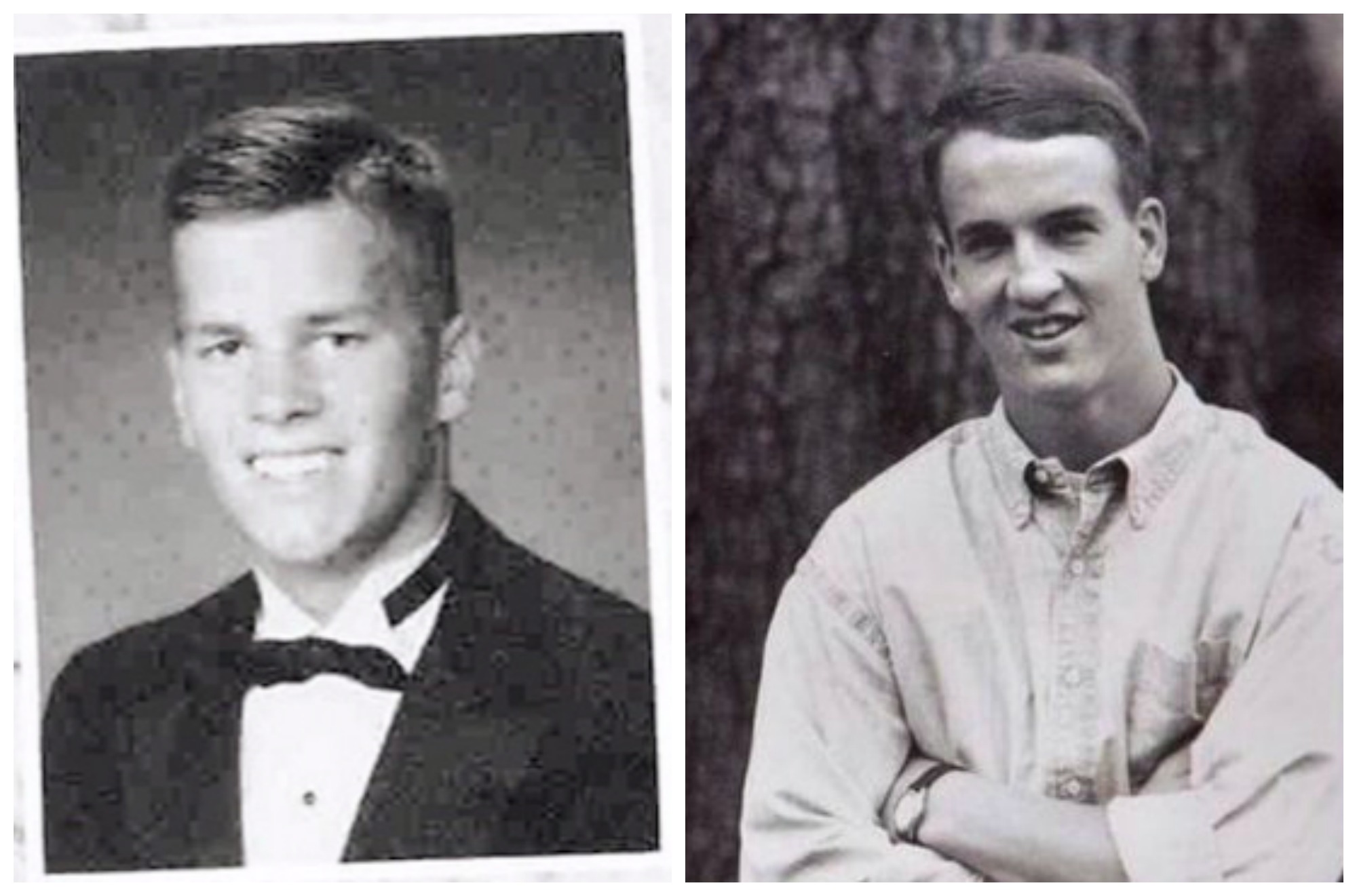 Here's what Tom Brady and Peyton Manning looked like in high
