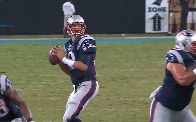 Watch Tom Brady's first touchdown pass of the preseason