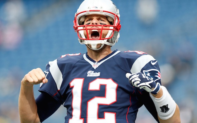 Tom Brady was pretty excited before Sunday's game against the Bears. (USATSI)