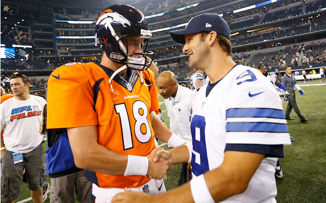 Peyton Manning, Tony Romo (USATSI)