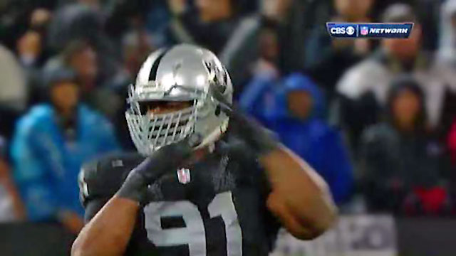 Justin Tuck saved the day with a timeout. (CBS/NFL Network)