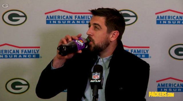 Aaron Rodgers drank Crush after victory vs. Vikings but not to troll 