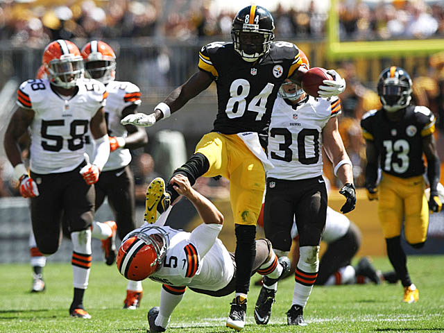 Antonio Brown shares a laugh with punter he kicked in face - NBC Sports