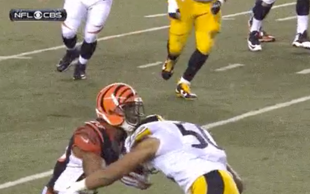 This hit by Ryan Shazier was perfectly legal. (CBS)