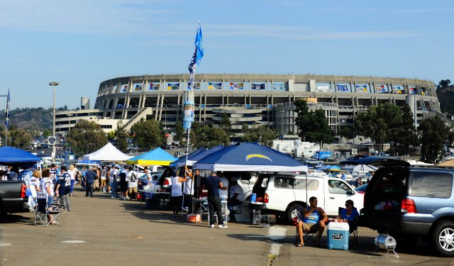 San Diego Chargers Party Bus and Tailgate