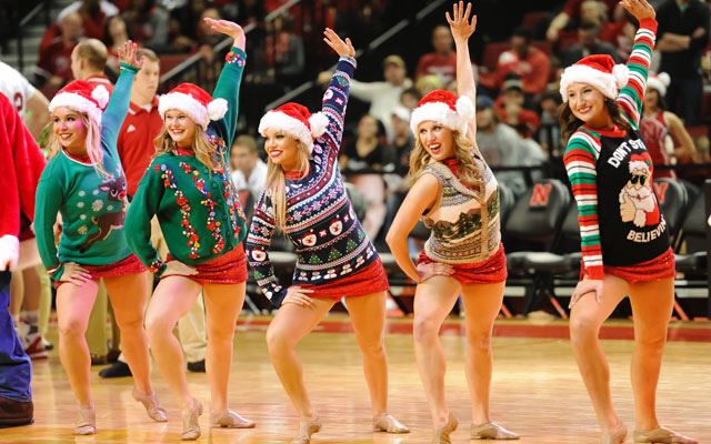 Christmas cheer was not lost on college teams this season. (USATSI)