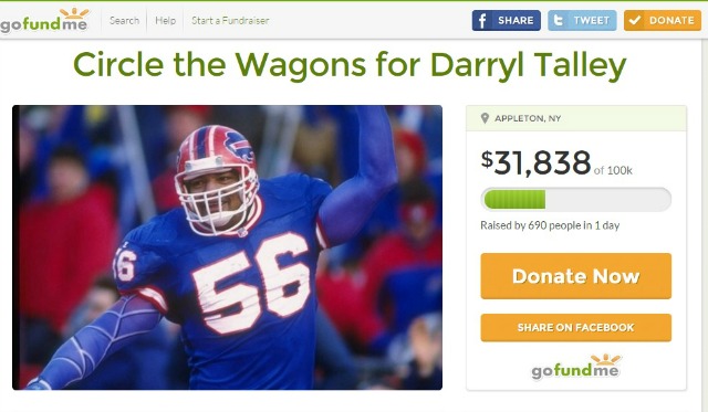 Bills' Fans Rally for Darryl Talley