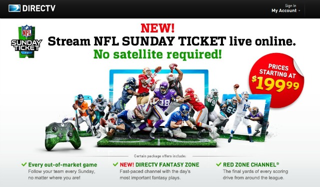 TV reveals NFL Sunday Ticket pricing