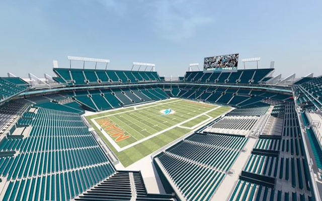 N deck roof deck enables striking new look for Miami Dolphins stadium