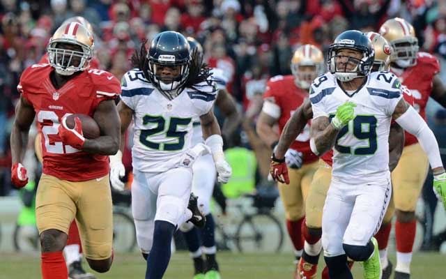 Frank Gore ran for 110 yards to power the Niners win Sunday.(USATSI)