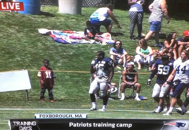 RG3 impersonator making an appearance at New England’s practice. (NFL Network)