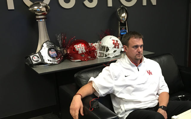 Tom Herman expresses his confidence on National Signing Day. (Dennis Dodd/CBS Sports)