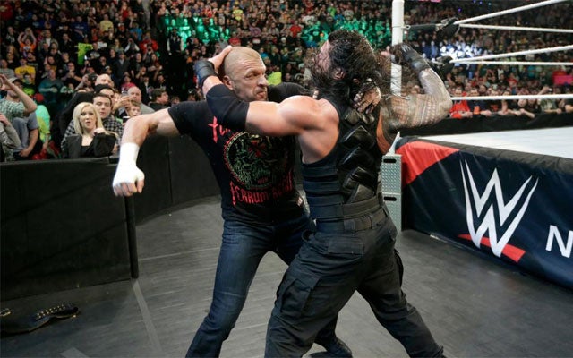 Triple H will defend his title against Roman Reigns. (WWE)