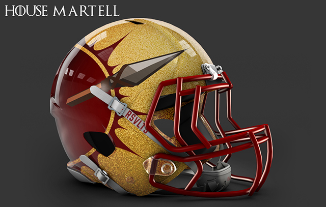 Marvel themed NFL Helmets