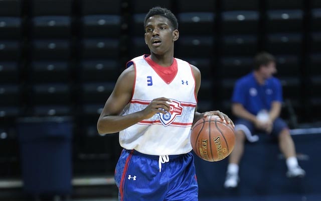Jawun Evans was one of the best point guards still left on the board. (Kelly Kline/Under Armour)