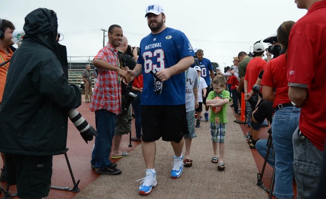 Jeff Saturday doesn’t look like this anymore. (USATSI)