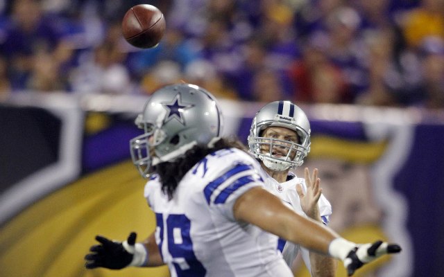 Yes, that's Jon Kitna who reportedly is signing with Dallas. (USATSI)