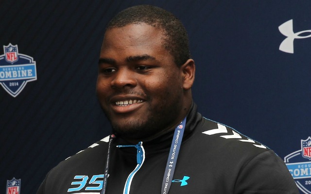 Louis Nix struggled with the broad jump. (USATSI)